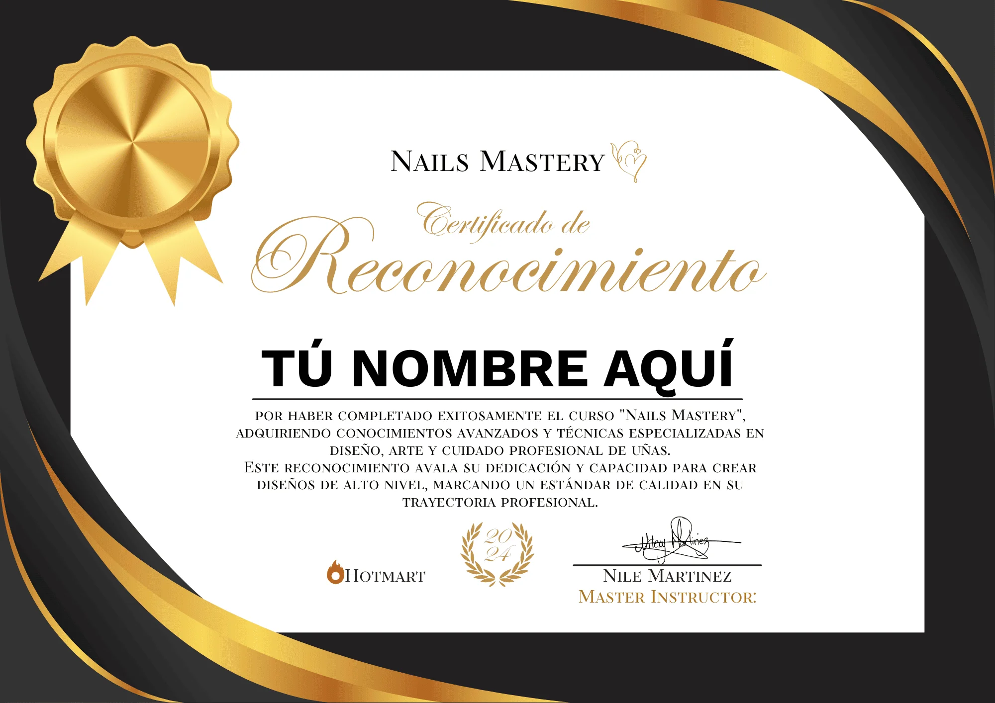 Certificado Nails Mastery